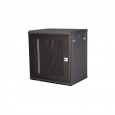Шкаф 19" телекоммуникационный настенный, 12U 635x600х450 мм, дверь перфорация, черный